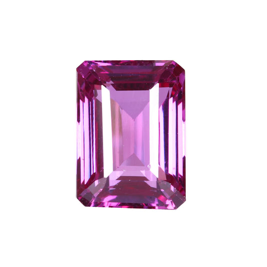 REAL-GEMS - Loose Gemstone 36. Carat Violet Amethyst Emerald Cut for Jewelry Making