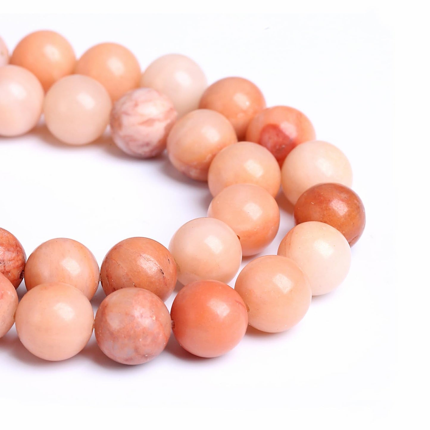 6MM 58PCS Natural Stone Pink Aventurine Loose Beads for Jewelry Making DIY Bracelet