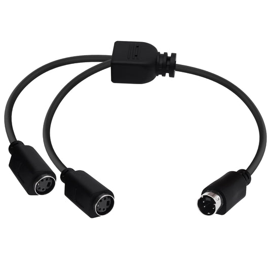 YARCHONN 4 4 -30cm S-Video Cable Mini Din Pin SVideo Y Splitter Extension Cable Pin Mini Din SVHS Y Splitter Lead Cord