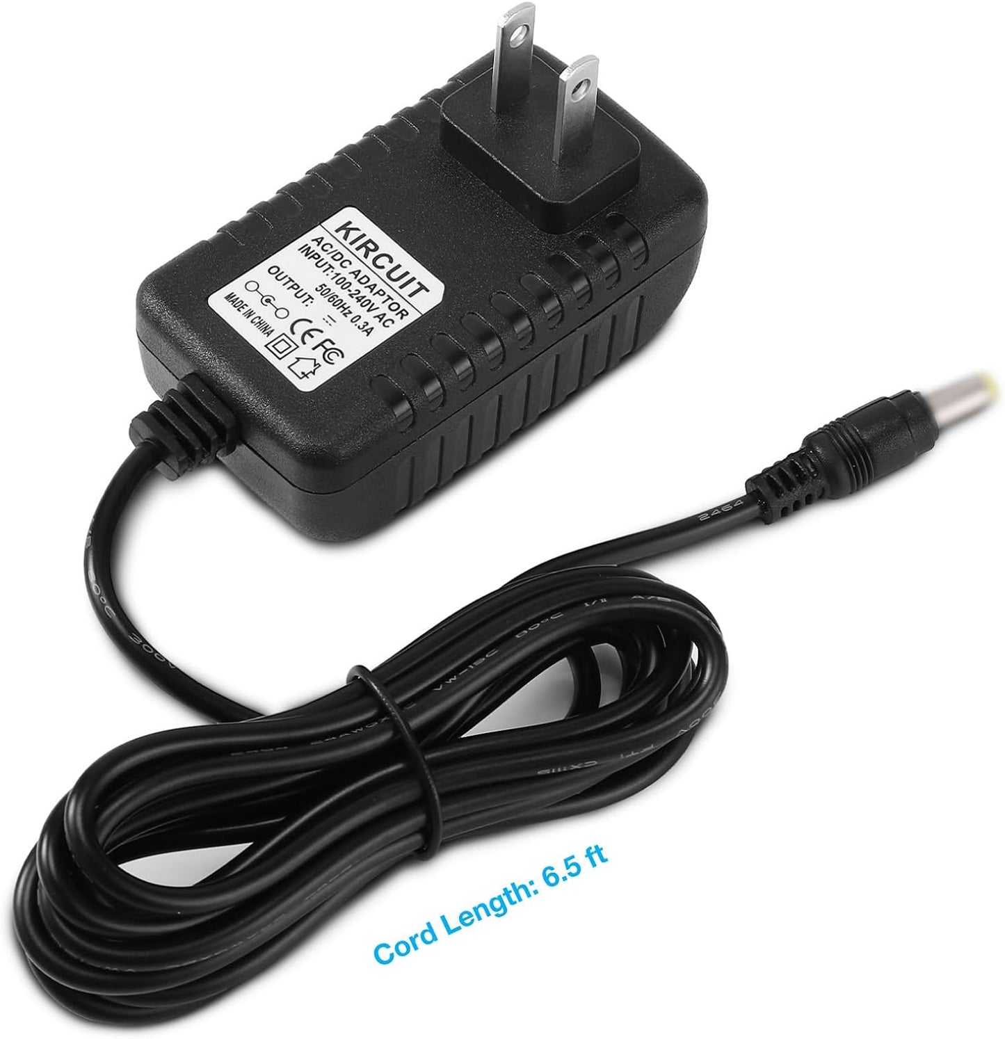 Kircuit BT-186 AC-DC Adapter for QFX Red Pick Up Truck Multimedia Bluetooth Speaker