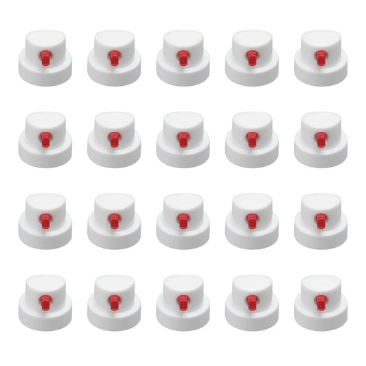 AOQIVIS Montana Cans Flatjet Cap Wide Spray Paint Nozzles for Spray Cans,Pack of 20 Graffiti Art Supplies Montana Caps red