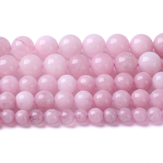 10MM 38PCS Kunzite Beads Round Loose Beads for Jewelry Making DIY Bracelet Necklace Crystal