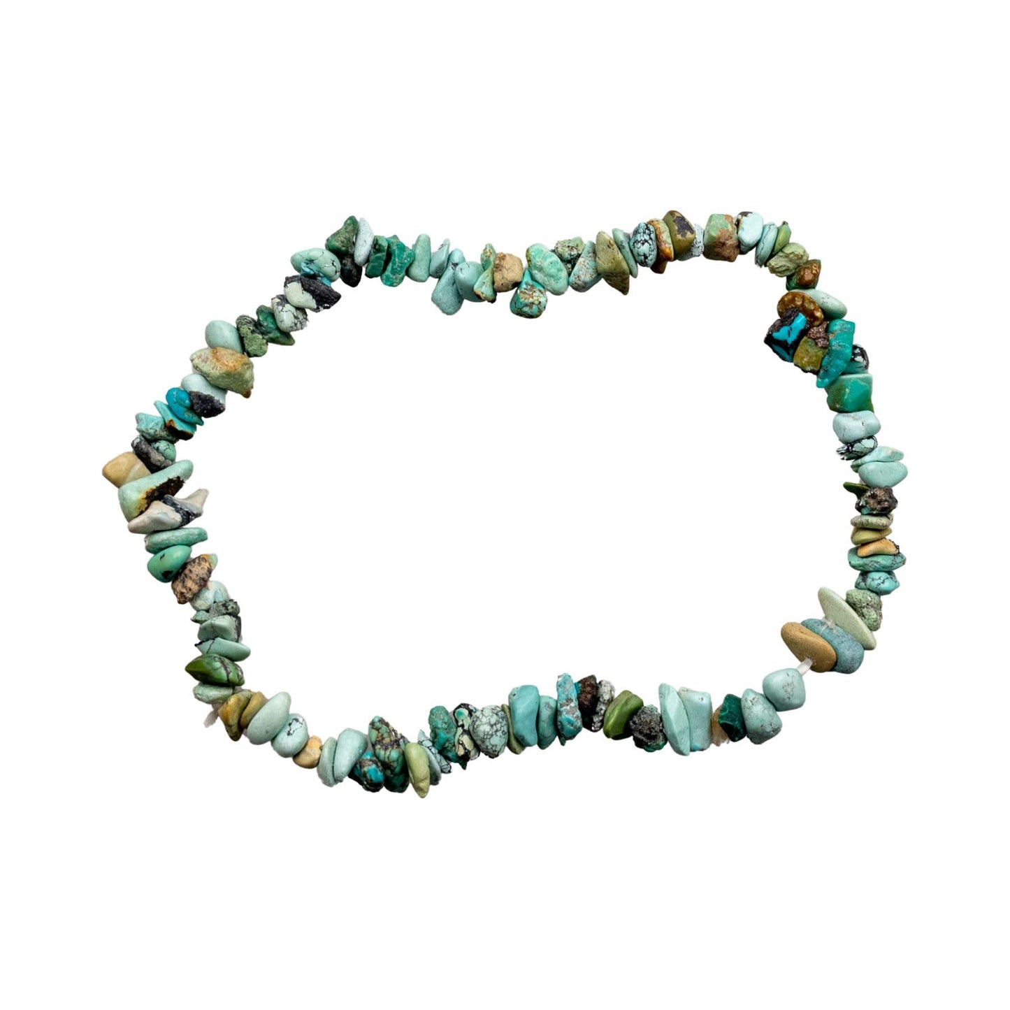 Turquoise Natural Gemstone Bracelets, Chakra Crystal Healing Chip Stretch Bracelets, Gemstone Polished Irregular Crystals, Crystal Irregular Chips Beads Stretch Bracelets (Turquoise)