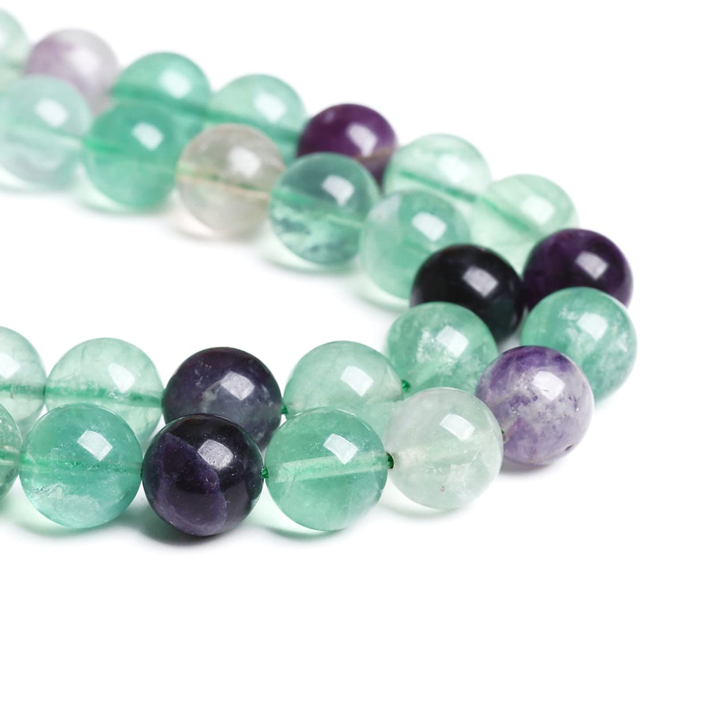 6MM 60PCS Natural Stone Green Fluorite Gemstone Beads for Jewelry Making DIY Bracelet 1 Strand