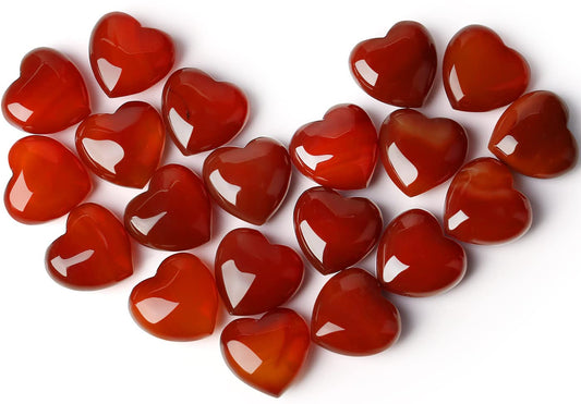 10 PCS Carnelian Crystal Heart Crystal Red Carnelian Agate Stone Polished Healing Palm Love Gemstones Set Wholesale Bulk Gifts Reiki Energy Balancing Meditation Orange Brown Red Carnelian Agate Mothers Day Gifts Bulk Stocking Stuffers