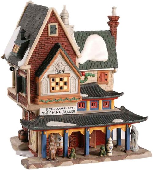 Department 56 - Dickens' Village Glass Tabletop Sculpture | Red Victorian Christmas Decor