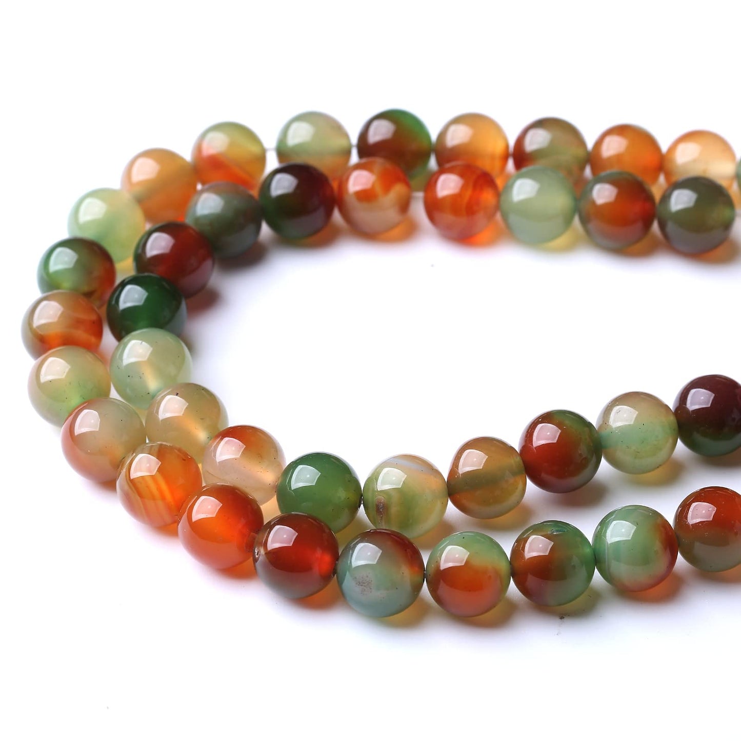 36PCS 10MM Natural Peacock Agate Stone Beads Energy Healing Beads for DIY Jewelry Bracelet Necklace Making for Jewelry Making15Inch