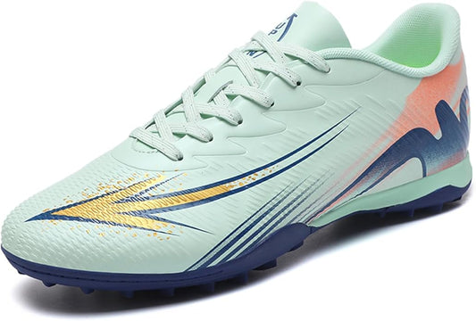 Men's High Top Soccer Shoes FG Long Spikes Adult Football Shoes Lightweight Professional Athletic Training