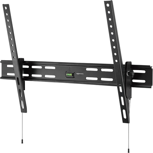 Amazon Basics 37" 80" 120 lbs, Heavy-Duty Tilting TV Wall Mount for to TVs up to Black