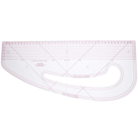 Angoily Sewing Ruler 16.9 Inch French Curve Tailors Ruler for Pattern Making Fabric Designing and Craft Drawing
