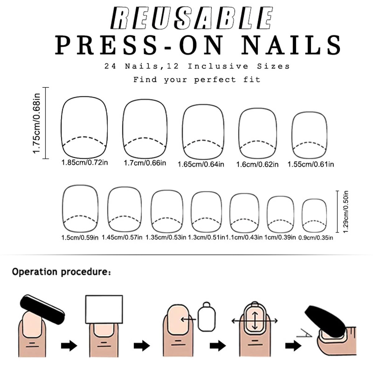 Spring Press on False Nails Glitter French Tip Fake Nails Medium Almond Glue on Nails with Flower Gold Chrome Pearl Designs Press ons Stick on Nail for Women Manicure 30Pcs