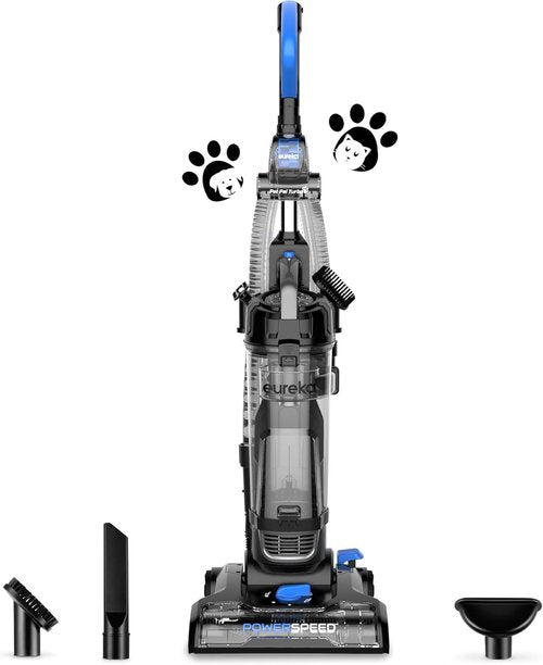 Eureka PowerSpeed Lightweight Upright Vacuum Cleaner - Powerful Bagless Design for Carpet & Hard Floors | NEU181A, Blue