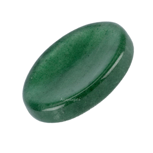 Anaya Agate Green Strawberry Worry Stones Certified Crystal Thumb Worry Stone for Anguish, Relaxing and Soothing Balance Stones for Meditation, Stress Relief Crystals and Healing Stones for Men, Women
