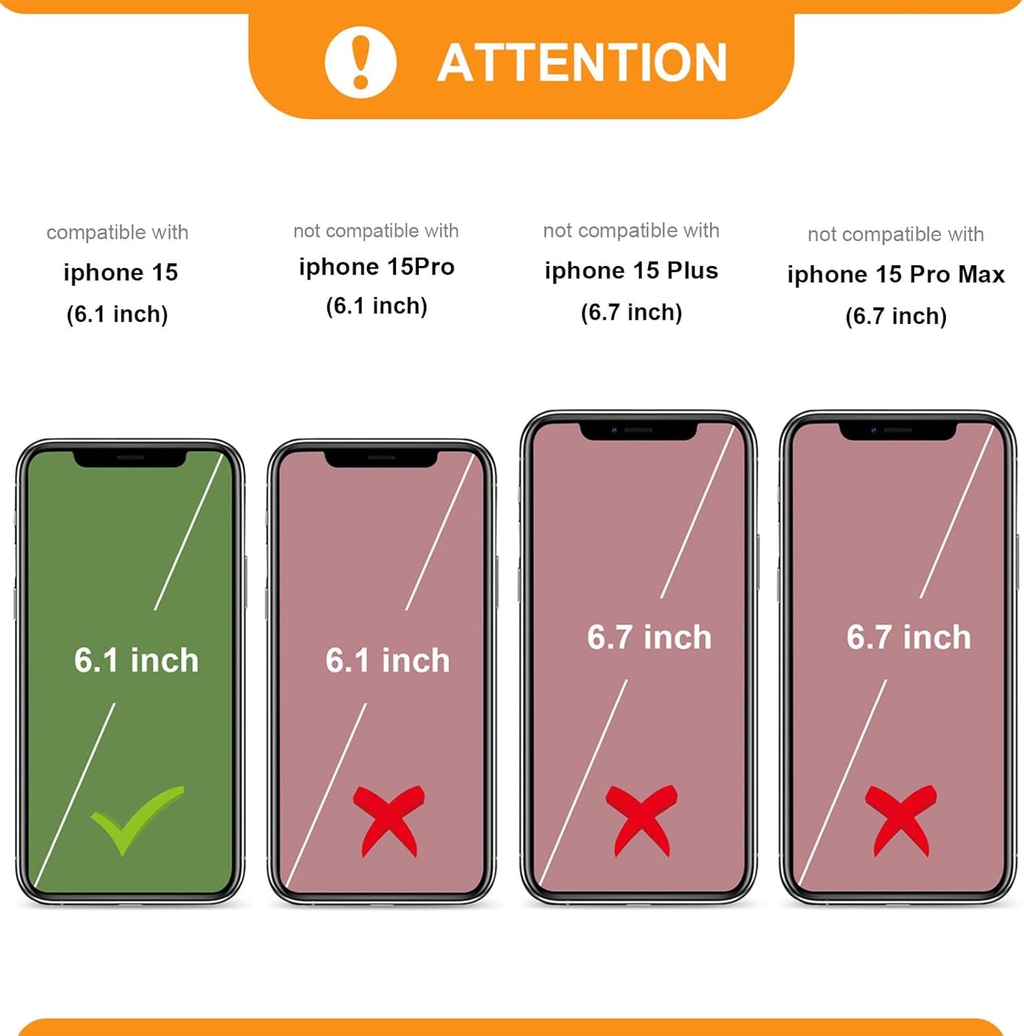 Bocasal 15 5G 6.1 inch Detachable Wallet Case for iPhone RFID Blocking Card Slots Holder Premium PU Leather Magnetic