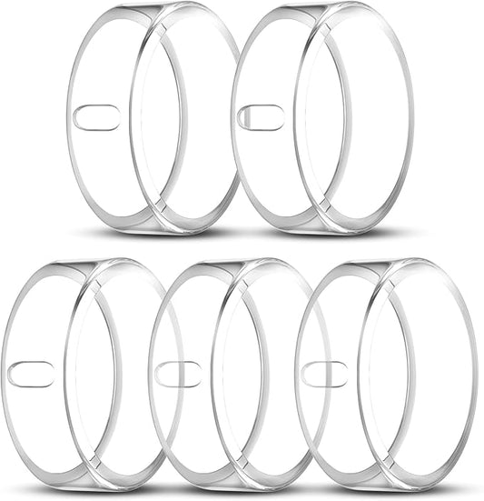 5 Pack Cover Compatible with Oura Ring Gen 4/Oura Ring Gen 3 Horizon/Heritage, Surport Charging with Cover on, Anti-Scratch TPU Protector for Oura Rings Accessories Women Men (Size 6)