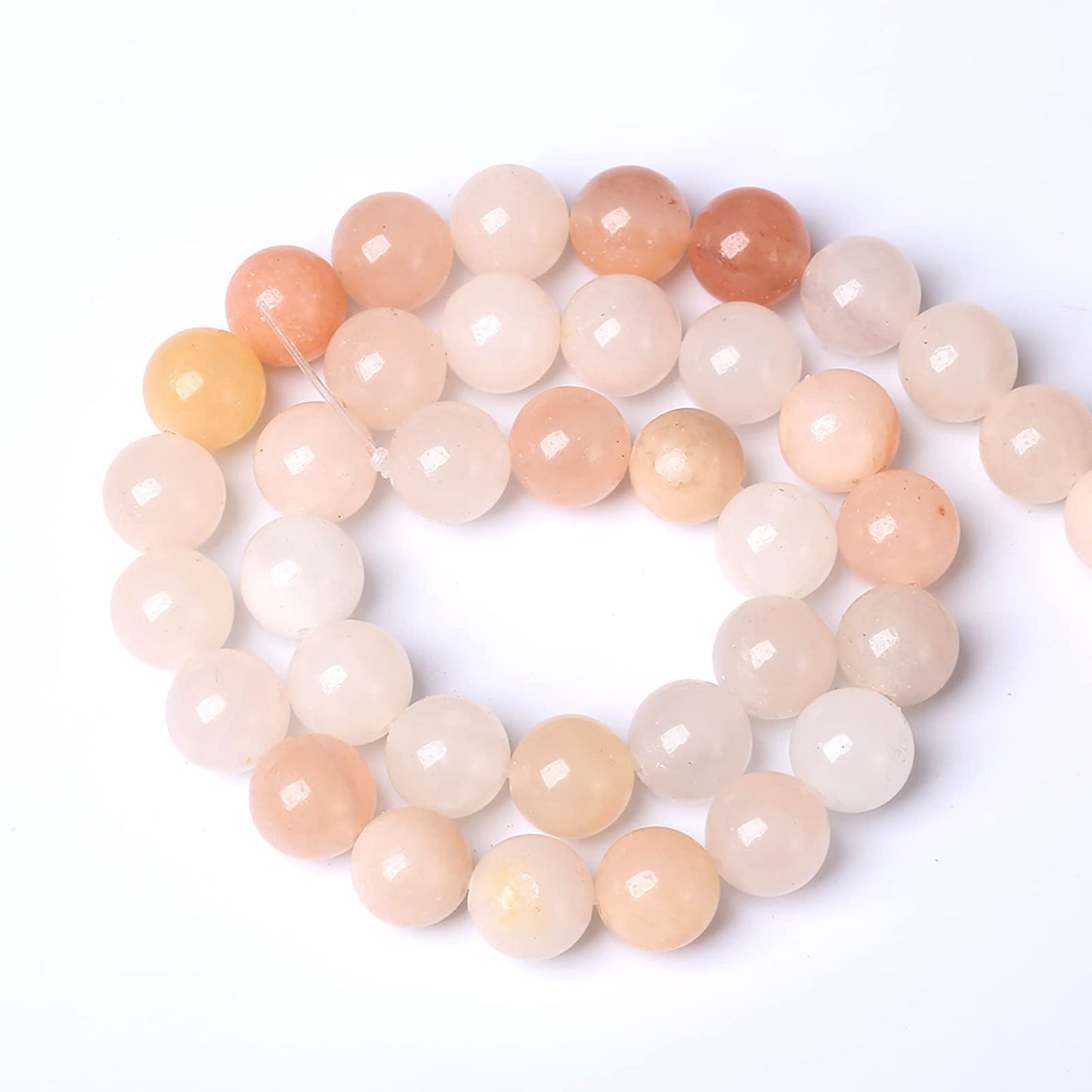 10MM 36PCS Natural Stone Pink Aventurine Loose Beads for Jewelry Making DIY Bracelet