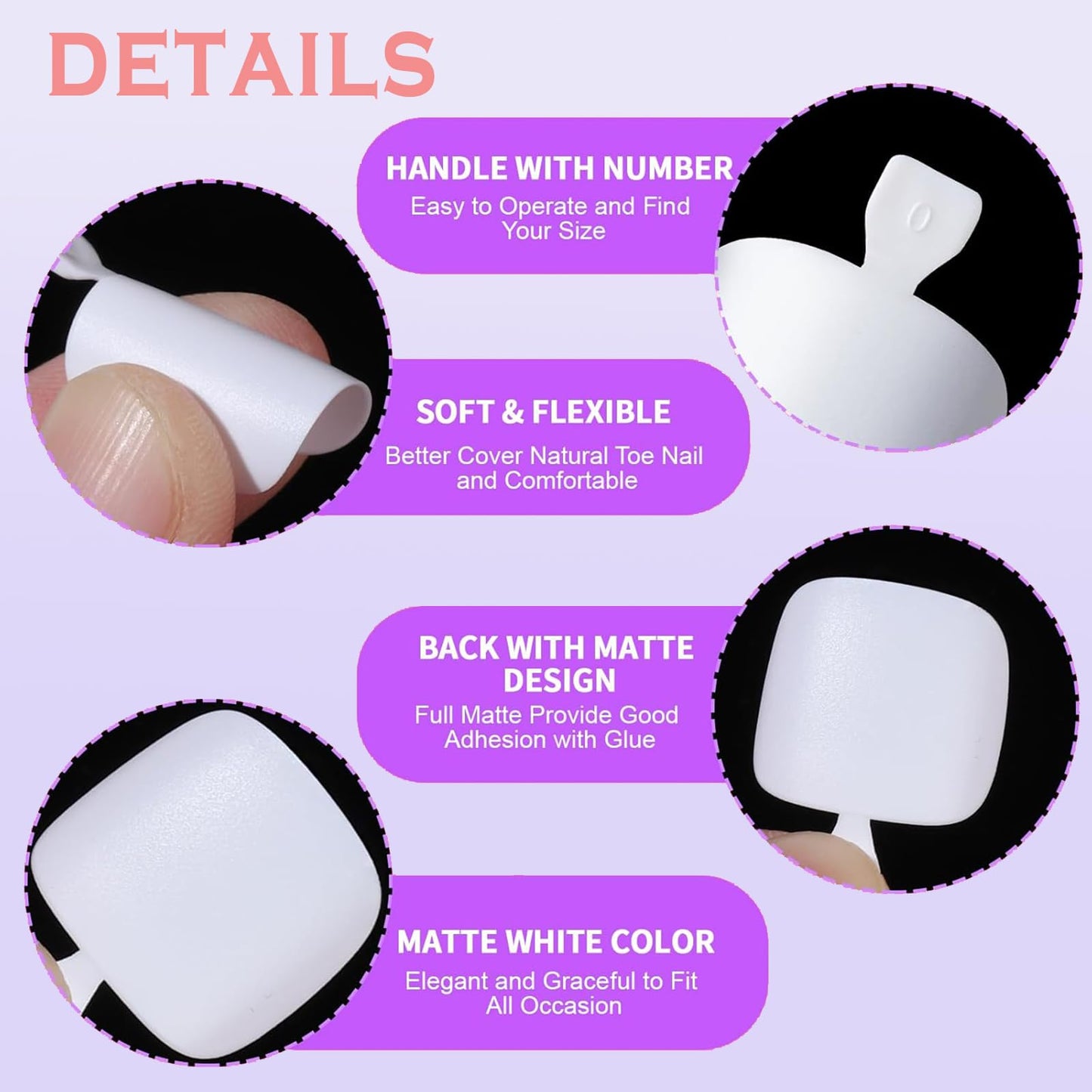 OPkssnails Press on Toenails Short,216Pcs Summer Brown Ombre Toenail Press Ons Square for Women,Soft Gel Toe Nail Tips, Light Weight & Fit Perfectly,Soak off Acrylic Fake Toe Nail Extensions 12 Sizes