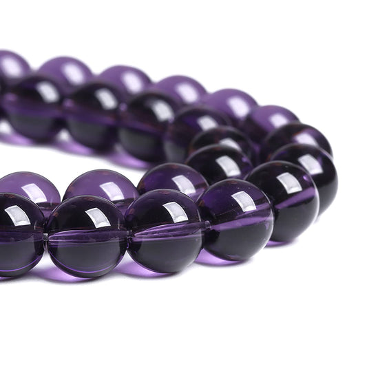 10MM 38PCS Purple Amethyst Glass Crystal Beads for Jewelry Making DIY Bracelet Necklace