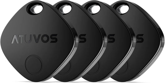 ATUVOS Tags-4 Pack, Backpack, Air Tracker Bluetooth Luggage Tracker Works with Apple Find My APP (iOS Only, Not