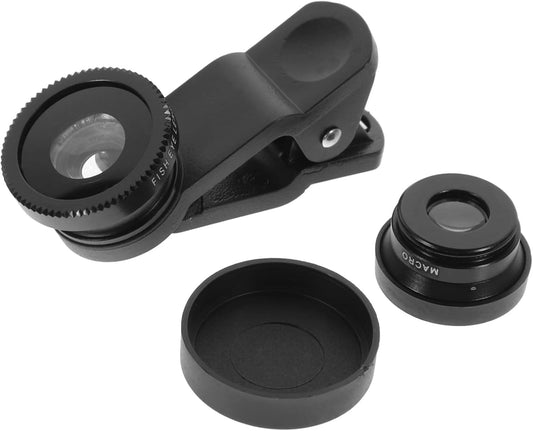 ARTIBETTER 1Set Phone Camera Lens Macro Wide Angle Fisheye Lens Kit for Mobile Phones Clip Design for Enhanced