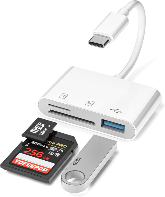 YOFEEPOP 3.0 3 17/16/15, SD Card Reader, USB Type C Memory Card Adapter, SD/TF Card Reader with USB Port, SD Card
