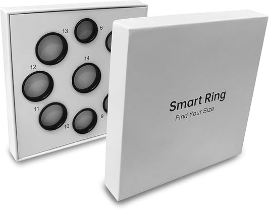 MUMU Smart Ring Sizing Kit for Women Men,Fitness Tracker Ring Sizer for Sport Monitoring,Choose Sizes 6 to 14,No Subscription Fee,IP68 Waterproof Smart Ring Size Kit(Only Ring Sizer Measuring Tool 2)
