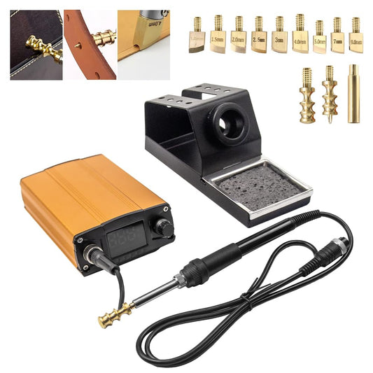 BAUSATZ Electric Leather Heat Edge Creaser Machine Sealing Stamping Heater AC 110-230V Internally Heated Type Electric Leather Ironing Machine
