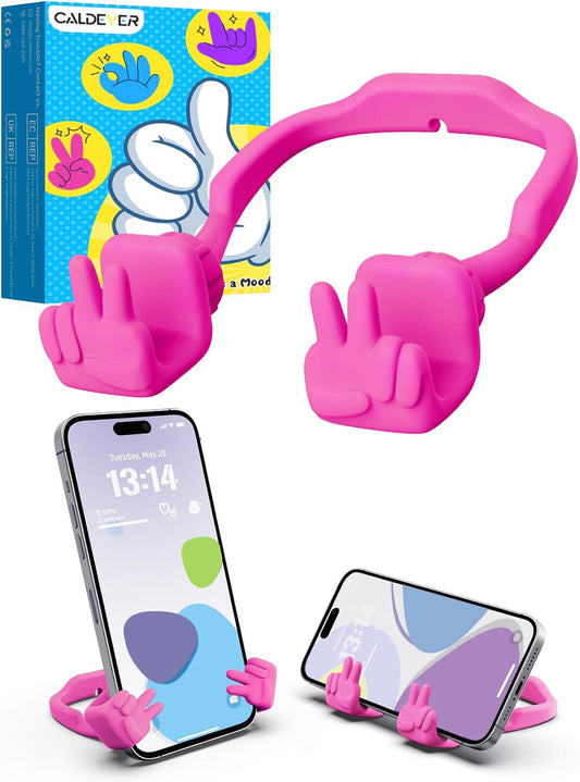 CALDEVER Mom Gift for Mothers Day Cell Phone Stand: Gifts for Teens Girls Boys Kids Upgrade Adjustable Peace Sign