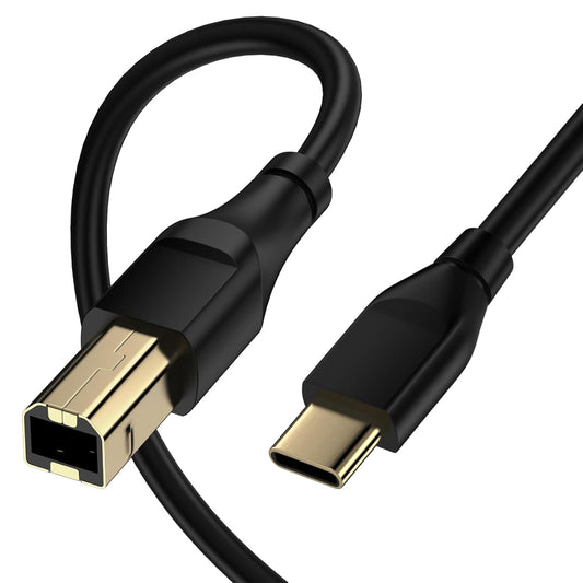 10 USB B to USB C Printer Cable FT Type C Printer Cables High Speed Printing Cord for MacBook