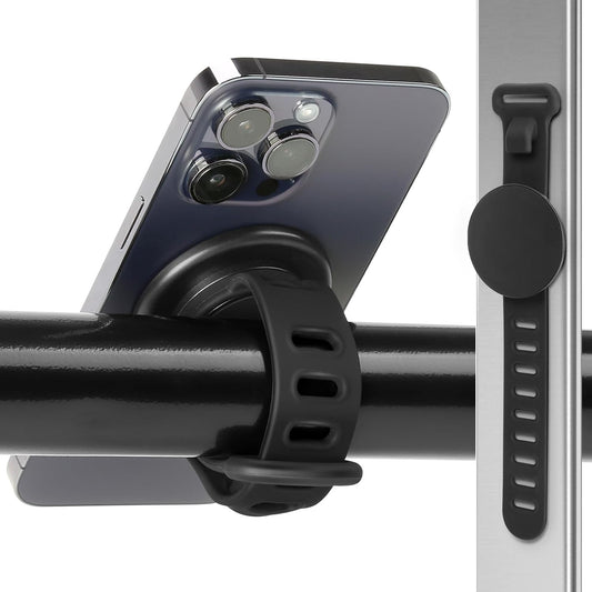 Aerbeis 17 16 15 14 13 12 Stroller Phone Holder for Magsafe iPhone Steering Wheel Phone Mount for Peloton, GYM