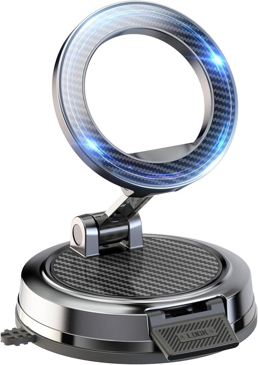 Beniduck 360 Strong Magnetic Phone Holder for Car & Desk, Compatible with MagSafe, Secure Lock, Universal Rota-Table