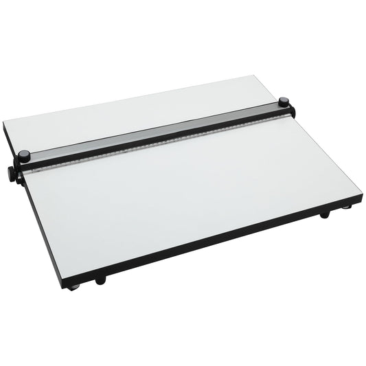 Acurit PXB 24” x 36” Drawing Board for Artists and Designers - Portable Workspace for Drawing, Sketching, Drafting, Painting - Fixed Angled Laminated Surface with Ruler and Parallel Motion Bar