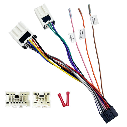 16Pin 1995-2013 1997-2012, 16Pin ISO Aftermarket Radio Harness Adapter for Nissan Infiniti Android Car Stereo Wiring
