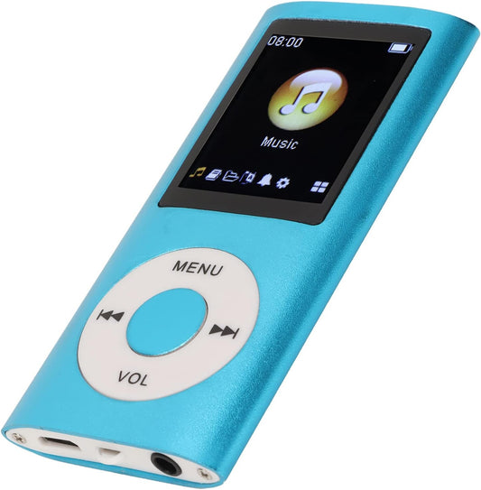 ASHATA MP3 64G, 1.8 Inch MP3 Player, Screen, Supports WMA FLAC APE AAC OGG and ACELP, for Sports and Studying