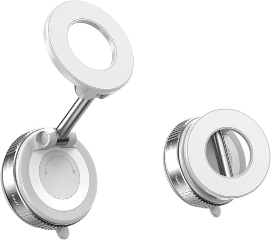 BISART 360 96LBS Vacuum Magnetic Car Phone Holder Rotatable, Reinforced Suction Cup Mount Compatible with MagSafe