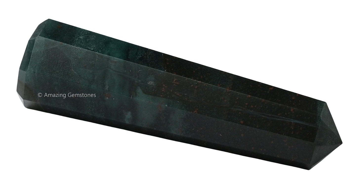 Amazing Gemstone Bloodstone Crystal Towers ~ Natural Healing Crystal Point Obelisk for Reiki Healing and Crystal Grid (3" to 4" INCH)