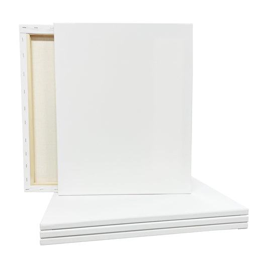 Artist's Loft 5 Count 16” x 20” Super Value Canvas - Acid Free Cotton Canvas for Paint, Acrylic, & Oils - 1 Pack