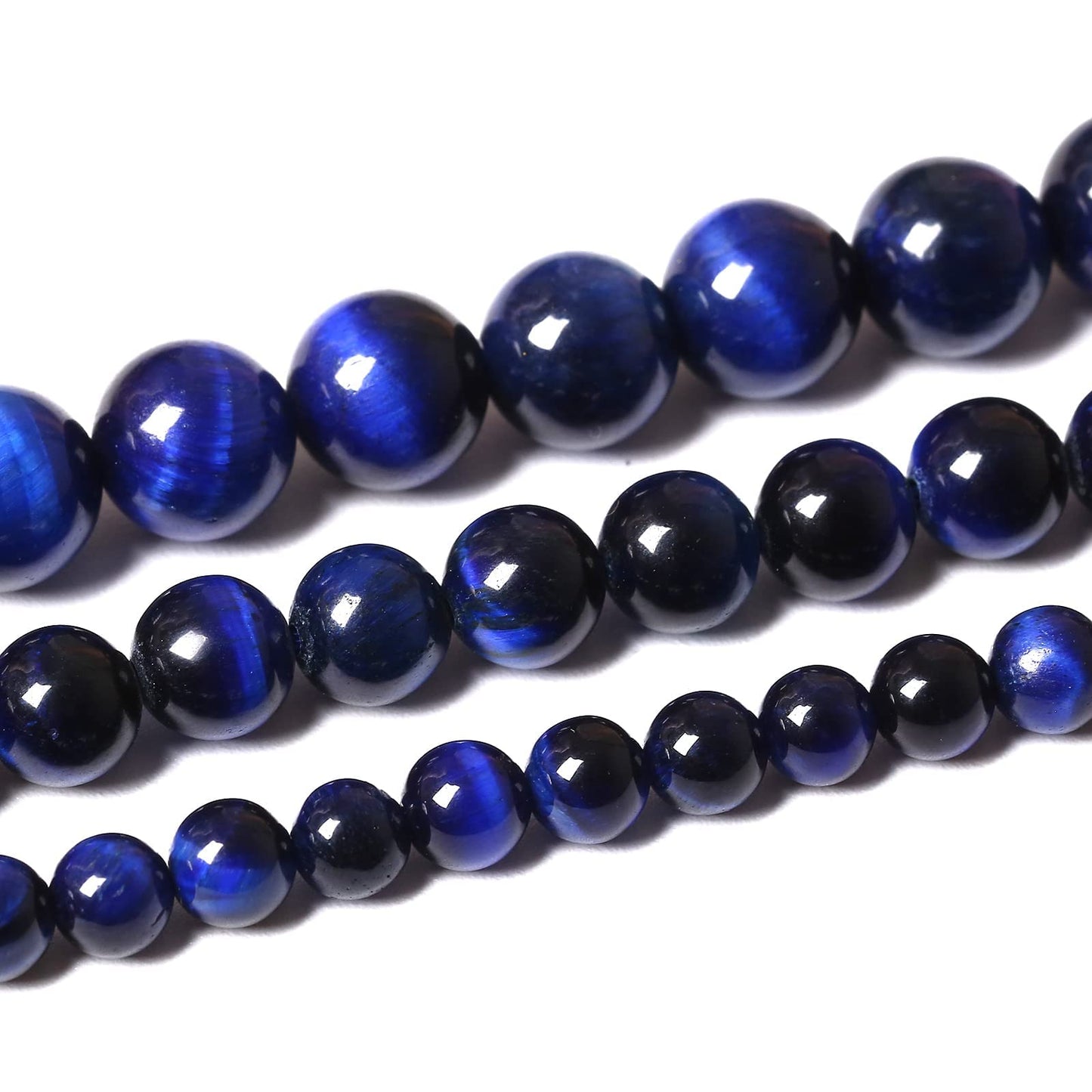 90PCS 4MM AAA Blue Tiger Eye Stone Beads Natural Gemstone Bead Crystal Healing Energy Jewelry Making DIY 15 inches