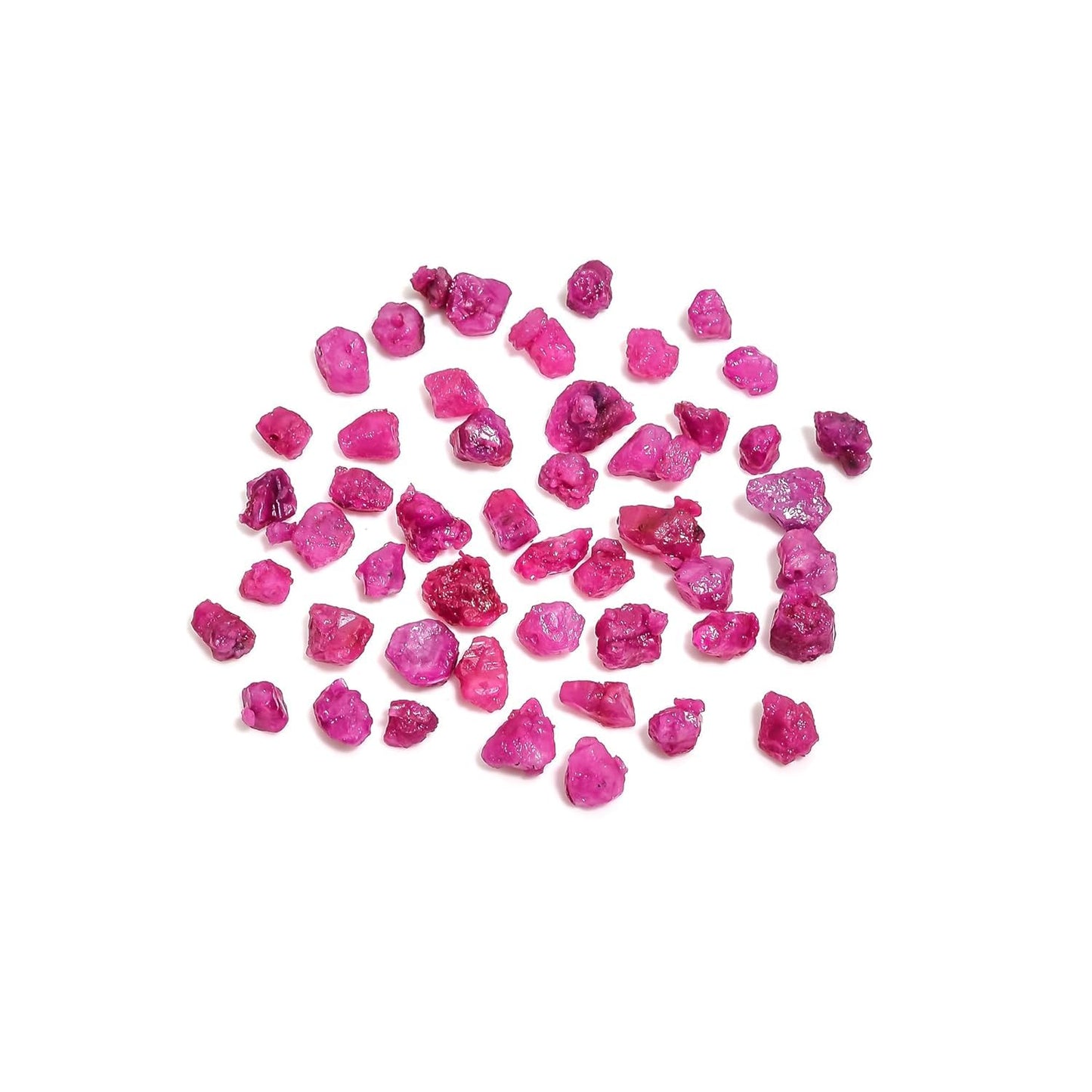 GEMKORA 100 carats Raw Ruby Rough Gemstone, Natural Crystals, Healing Stones, Wholesale Lot, Jewelry Making Supply, Stone, Strength Stone, 7 to 10mm