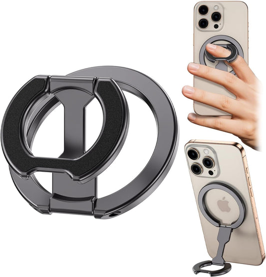 ALAFLY 17/16/15/14/13 Magnetic Ring Holder for MagSafe Dual-Sided, Removable Phone Finger Grip Holder Adjustable
