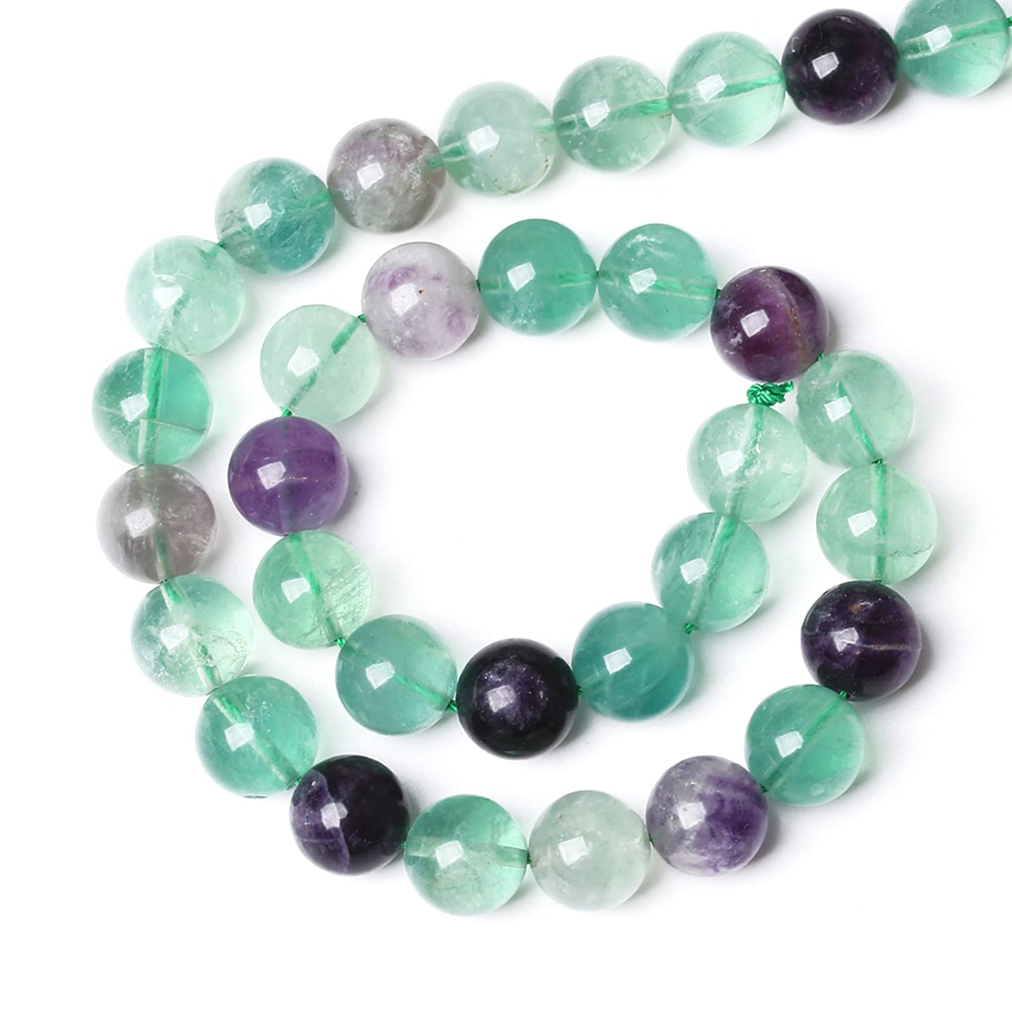6MM 60PCS Natural Stone Green Fluorite Gemstone Beads for Jewelry Making DIY Bracelet 1 Strand