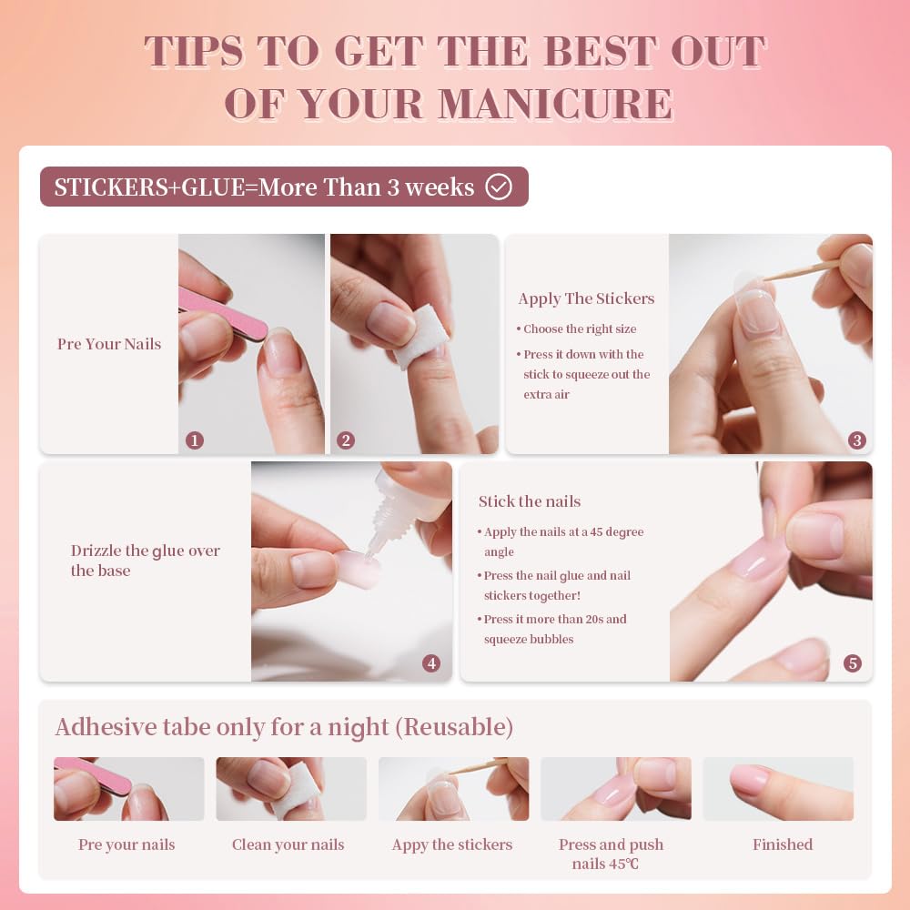 Short Squoval Abstract Doodle Press On Nails, Black Line Art Fake Nails for Women, Reusable Stick On Nails, Short Glossy Nude False Nails, Trendy Graphic Nail Designs
