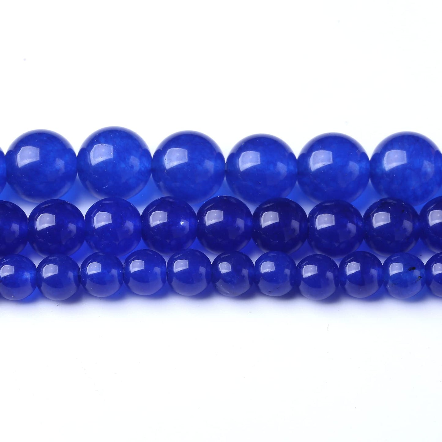 32PCS 12MM Natural Blue Chalcedony Stone Beads Energy Healing Beads for DIY Jewelry Bracelet Necklace Making for Jewelry Making15Inch