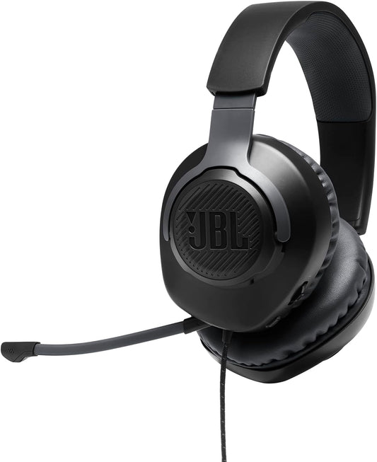 100 JBL Quantum - Wired Over-Ear Gaming Headphones - Black, Large