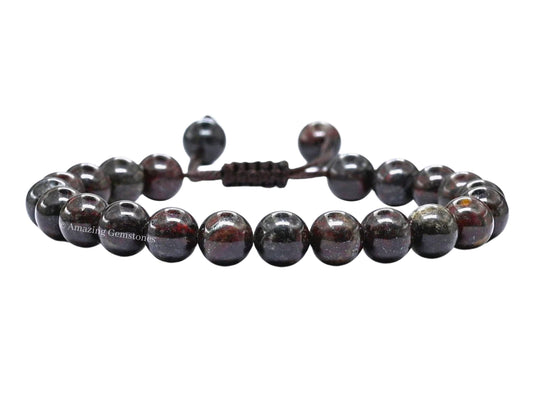 Amazing Gemstone Iron Tiger Eye Bracelet, Gifts For Men & Women - Protection Healing Crystal Bracelet - 8mm Gemstone Beaded Adjustable Bracelet, Pulseras Para Hombres Mujer Stocking Stuffers