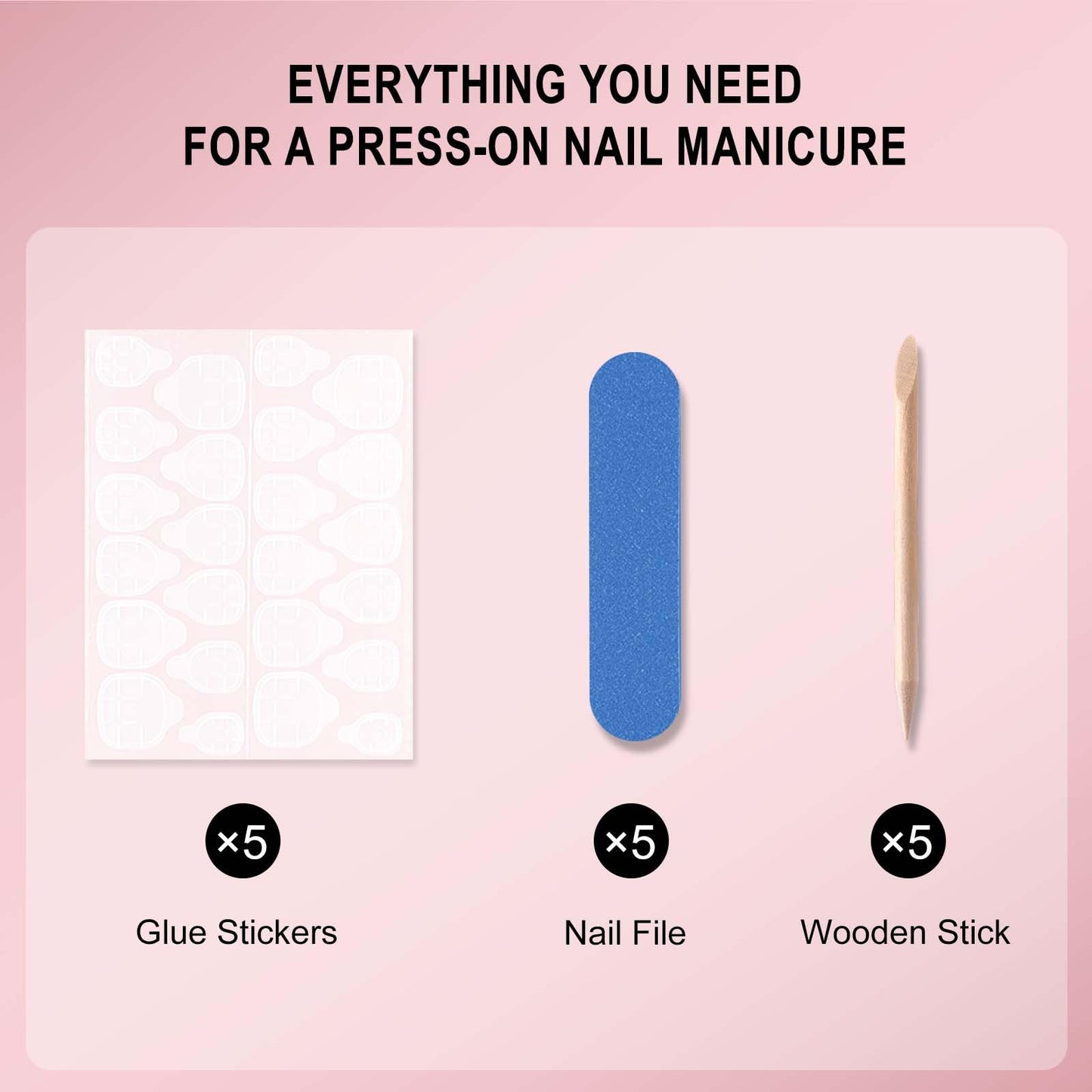 120 Pcs French Tip Press on Nails Medium Square Fake Nails Black French Nails Press on Medium Glossy Nude Acrylic Nails Full Cover Artificial False Nails Glue on Nails with Adhesive Tabs for Women