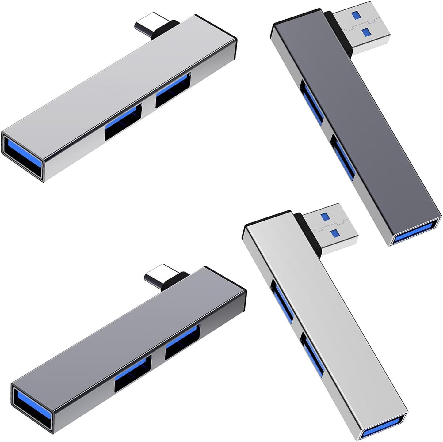 BOLOUY 4 2 USB2.0 1 USB3.0, Docking Station USB C Hubs with Port Data Hubs for Laptop, Portable Docking Station