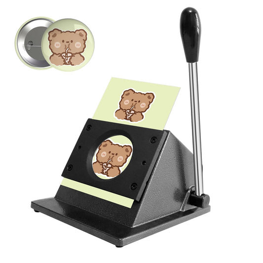 2.28" 58mm Button Paper Cutter, 2.75”/70mm Diameter Circle Cutter Circle Punch, Round Paper Cutter, 70mm Die Cut Machine for Making 2.28" 58mm Buttons DIY Badge Making（2.75”/70mmCutting Diameter ）