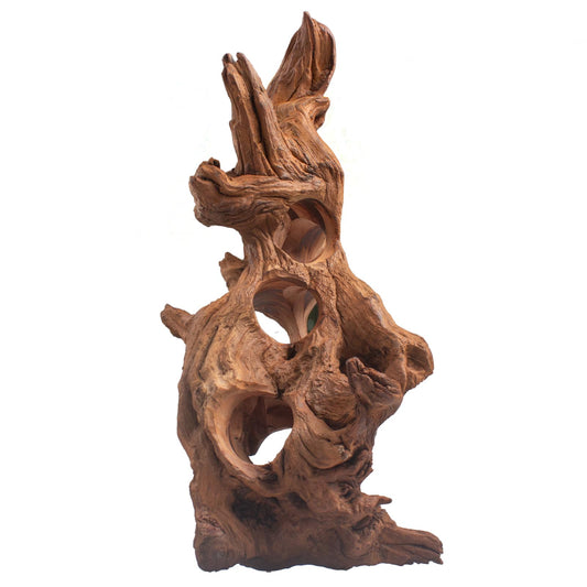 emours Porous Natural Driftwood for Aquarium, Aquascaping Driftwood with Holes, Hand-Selected Tunnels & Hideouts, Aquascaping Hardscape, Terrarium Reptile Décor, No Paint or Resin (12-16" (30-40 cm))