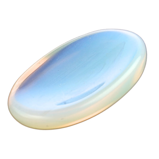 Anaya Agate Opalite Worry Stone Thumb Stone for Stress Relief, Meditation & Relaxation – Crystal Thumb Stone –Crystals and Healing Stone for Men and Women